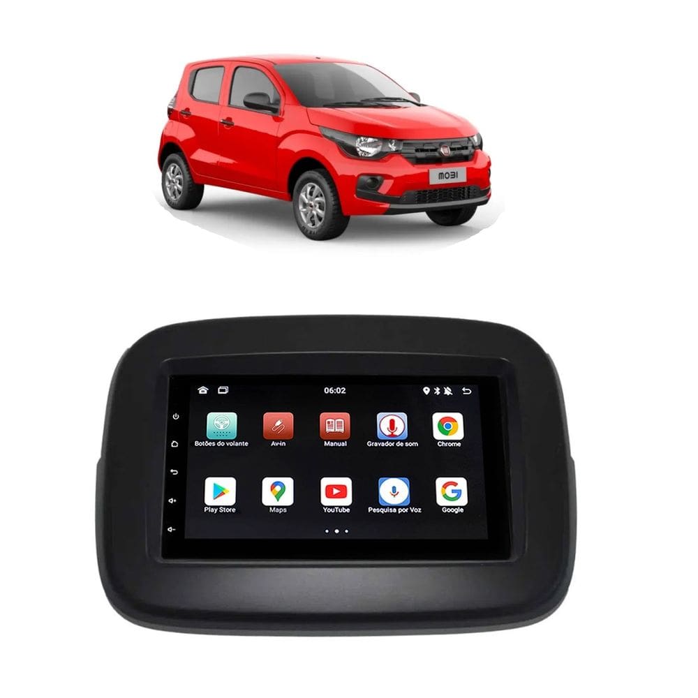 Kit Multimídia Mobi 7 Pol Android 2/32GB Carplay - 815BR ROADSTAR