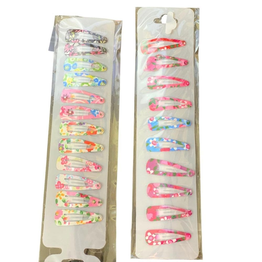 120 Unidades Tic Tac Presilha De Cabelo Pequeno 3Cm- Estampa