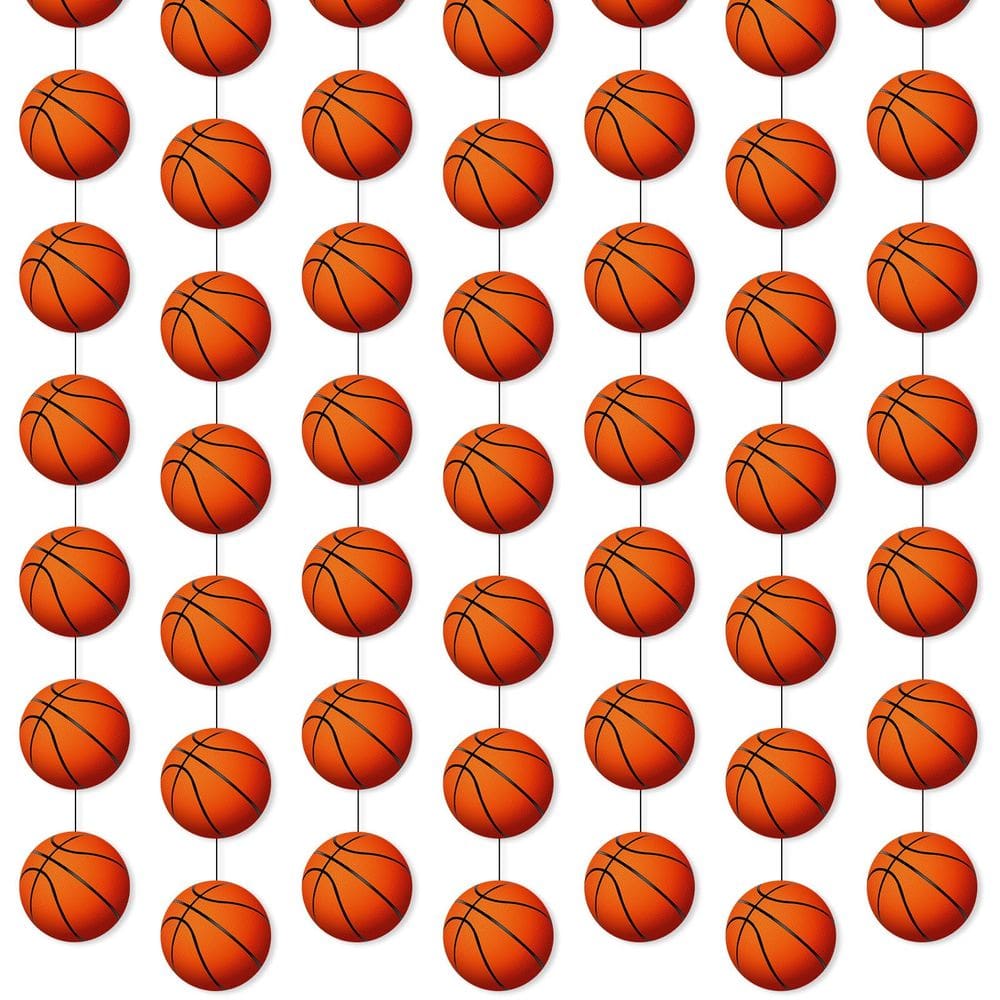 Banners de festa Faccito Sports Theme Basketball Party x8