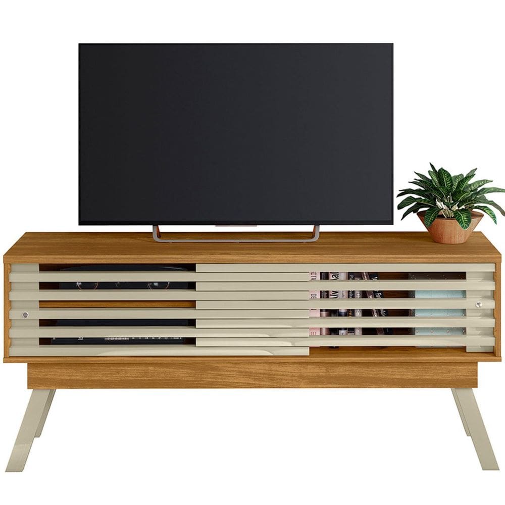 Rack Bancada Foz 1.5 2 Portas Pé Palito TV até 65 Polegadas