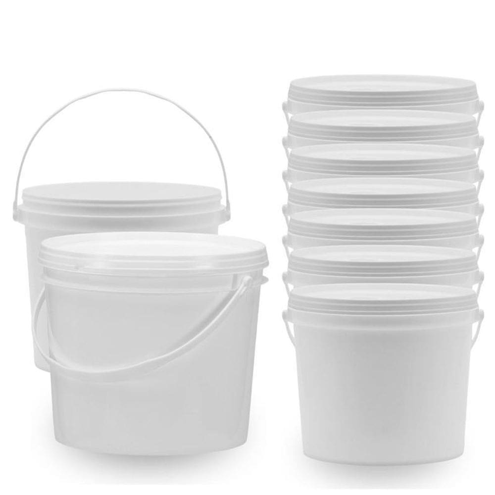 Balde Para Ração De Gato 1.8 Litros Branco 7 Pçs