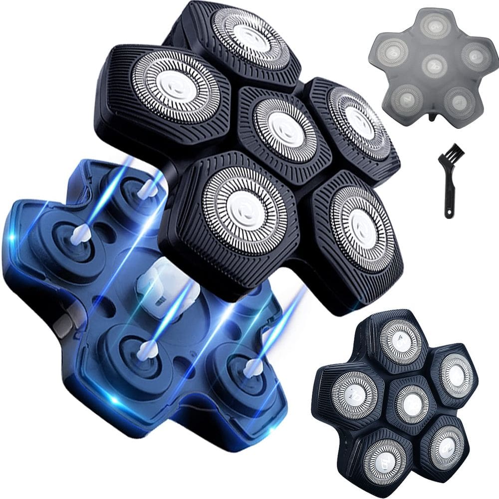 Cabeça de reposição para barbeador de 6 lâminas, interface magnética HONTEC