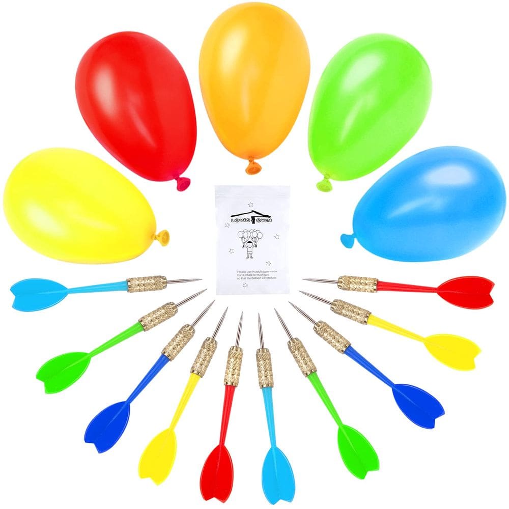 Carnival Games Darts Balloons LoveStown 500 unidades com 10 dardos