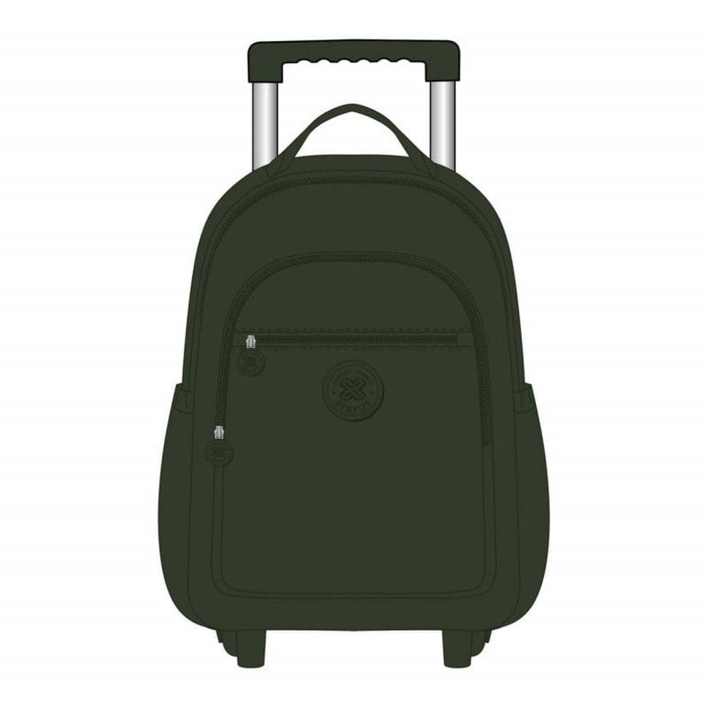 Mochila de Rodas Trendy - Verde Militar XERYUS IMPORTACAO E