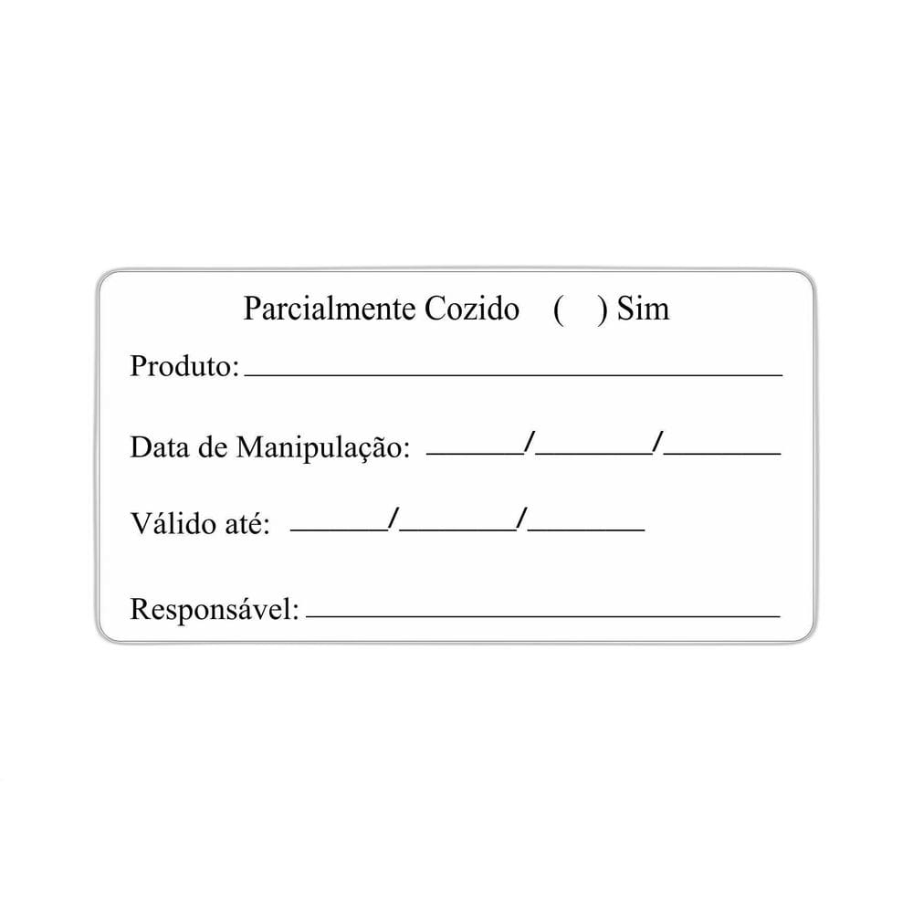 Rolo Com 1.000 Etiquetas Adesivas Couchê - Modelo 30