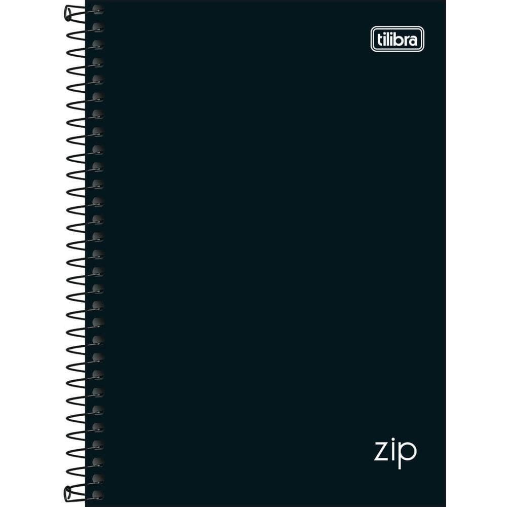 Caderno 1-4 Pequeno Zip Tilibra Capa Dura - 80 Folhas