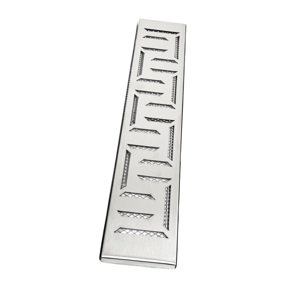Ralo Linear 10x50 Inox 304 Quintal Borda Piscina modelo Oriente com Tela Anti Insetos