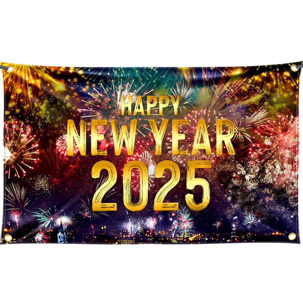 Banner FazBH Feliz Ano Novo 2025 183x112cm