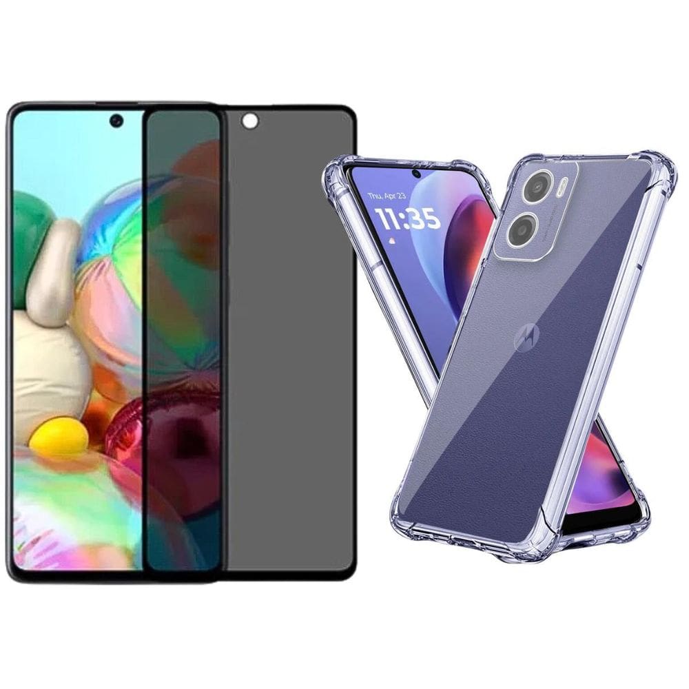 Capa Moto G35 + Película Privacidade 3D - Armyshield