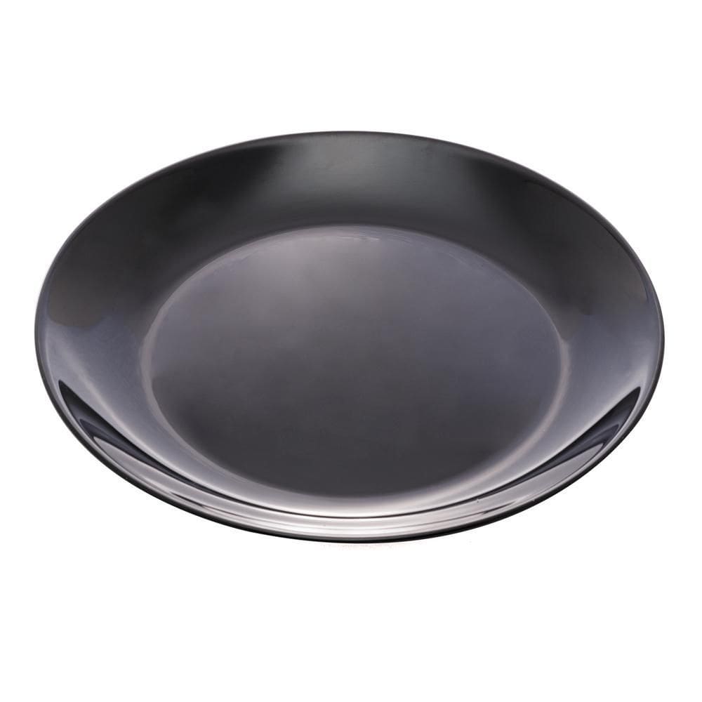 Prato Sobremesa Vidro Opalino Diwali Black 19cm