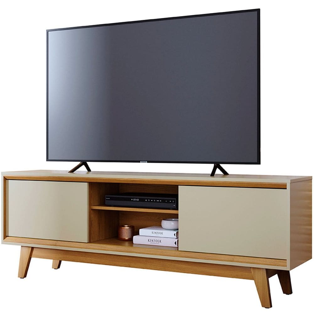 Rack Bancada Mundi 2 Portas para Tv de 75\" Polegadas