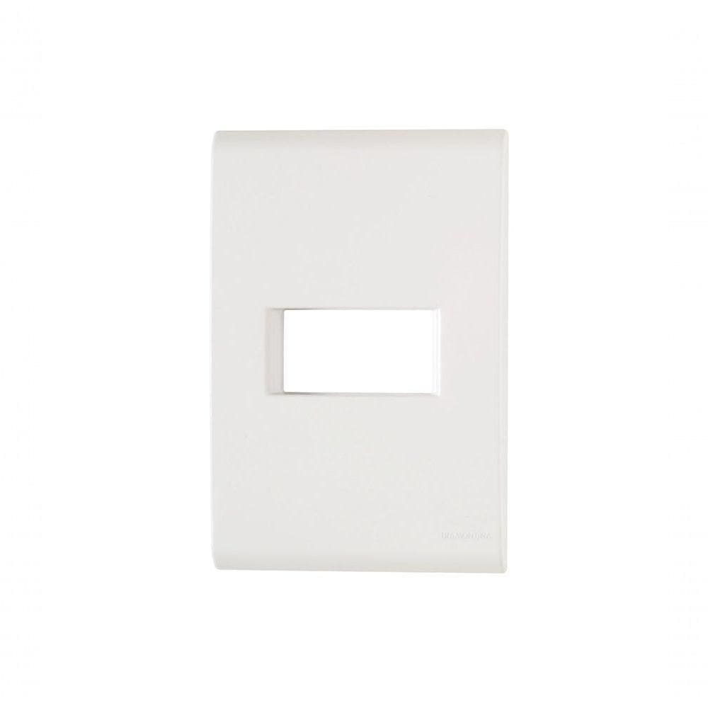 Placa 1 Posto Horizontal 4x2 Tramontina Liz Branca 57106-004