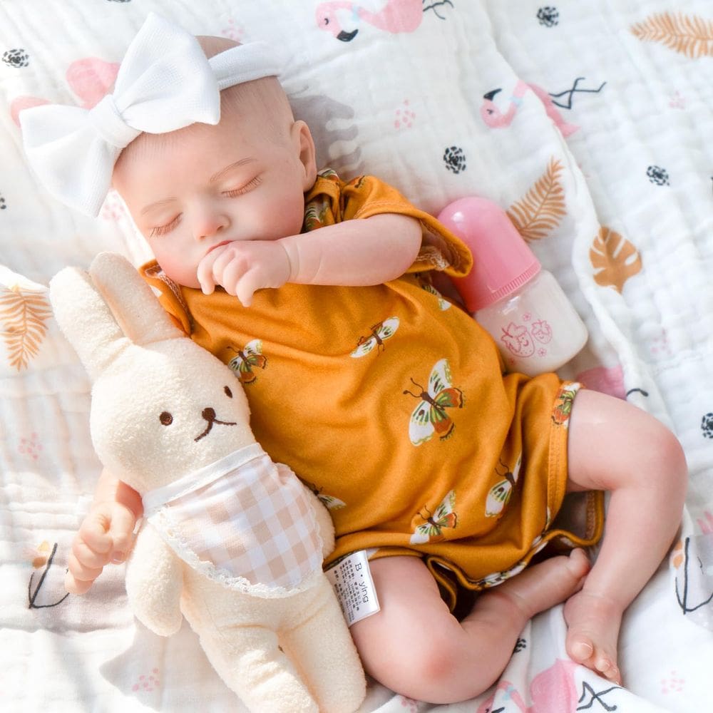 Boneca Reborn Baby Doll Jirachi Realistic Real Life 45 cm com roupas