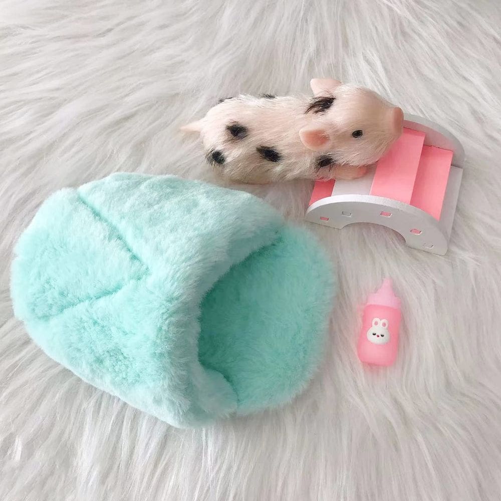 Boneca Reborn VOLOBE Ella Silicone Piglet de 13 cm com acessório