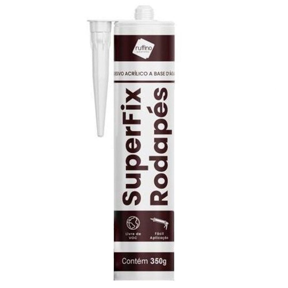 Cola Acril Base Agua 350g Superfix 30cm X 30cm X 4,5cm Branco