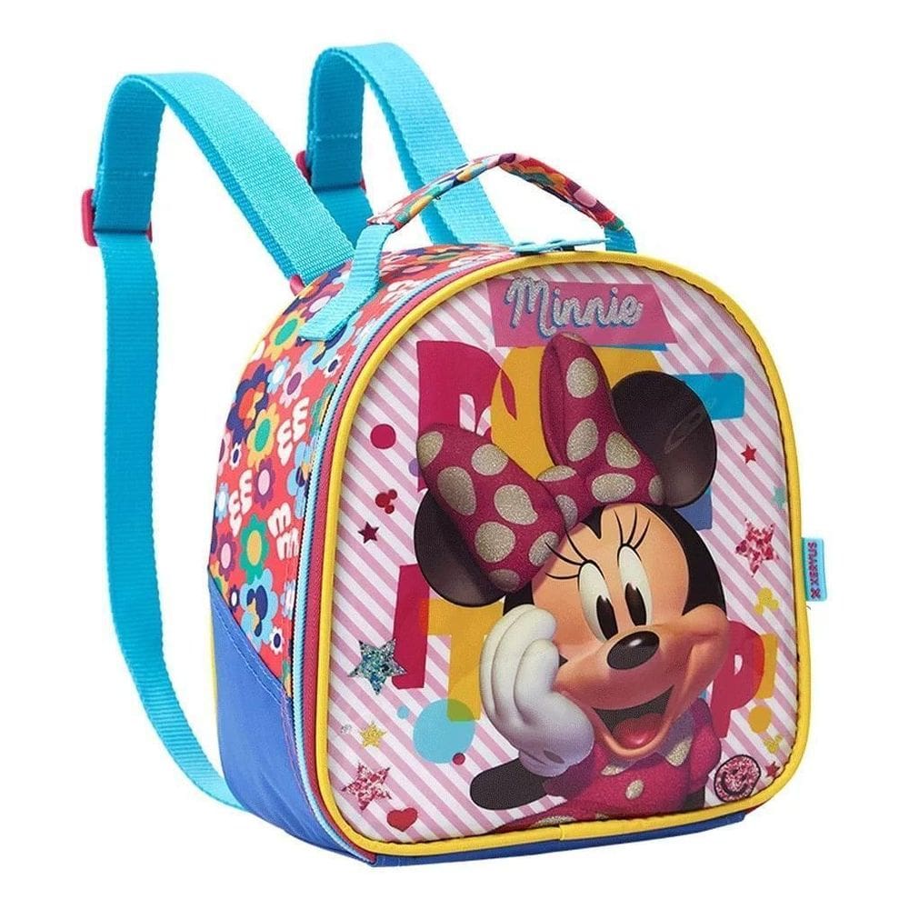 Lancheira Escolar Minnie Porta Lanches Térmica Com Alça