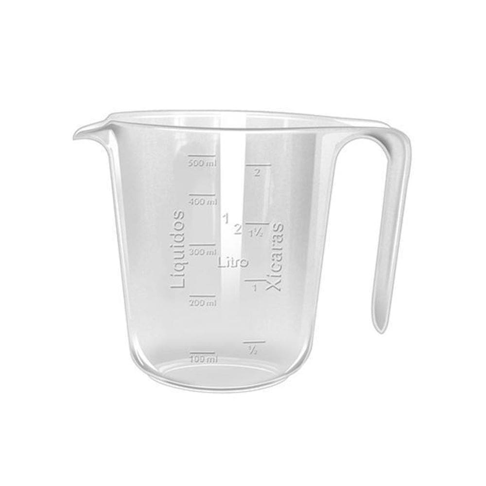 Jarra Graduada 0,5 L Em Alto Relevo Cozinha Bar Confeiteiro