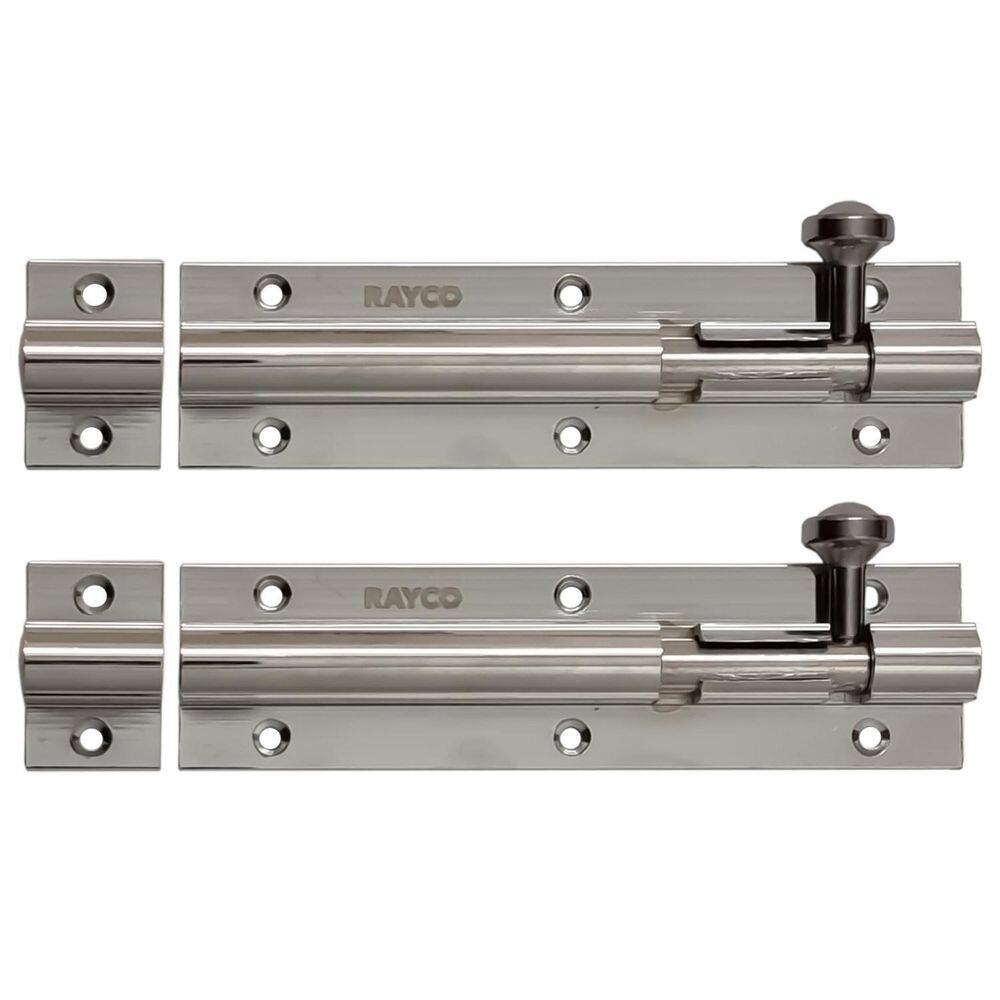 Kit 2 Trincos 120Mm Tarjeta Ferrolho Porta Janela Alumínio