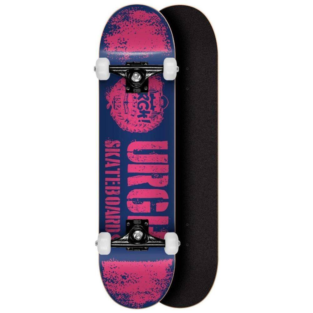 Skate Montado Profissional Urgh Marfim 8 Spray Marinho