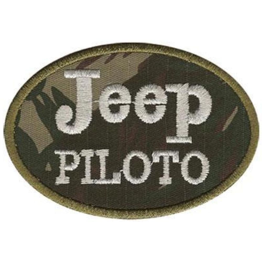 Patch Bordado Jeep Piloto Com Fecho De Contato