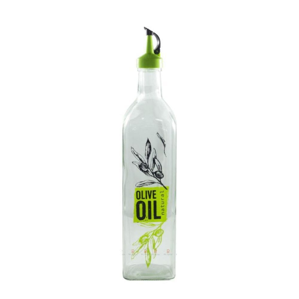 Galheteiro Porta Azeite Óleo com Dosador Em Vidro 750ml