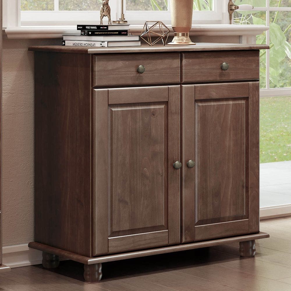 Balcão para Cozinha 2 Portas e 2 Gavetas Rubi Café Madeira Pinus - Finestra