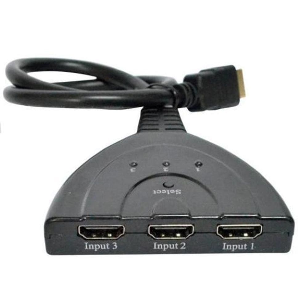 Chaveador Hdmi Com 3 Entradas