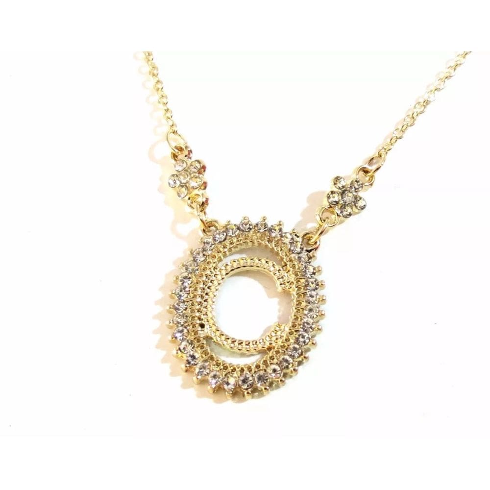 Colar Inicial Letra C Folheado a Ouro 18k
