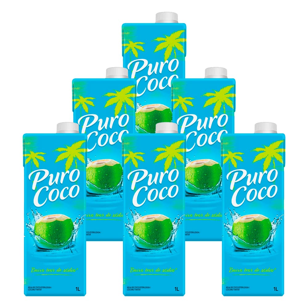 Água de Coco Puro Coco Maguary 1l 6 Unidades