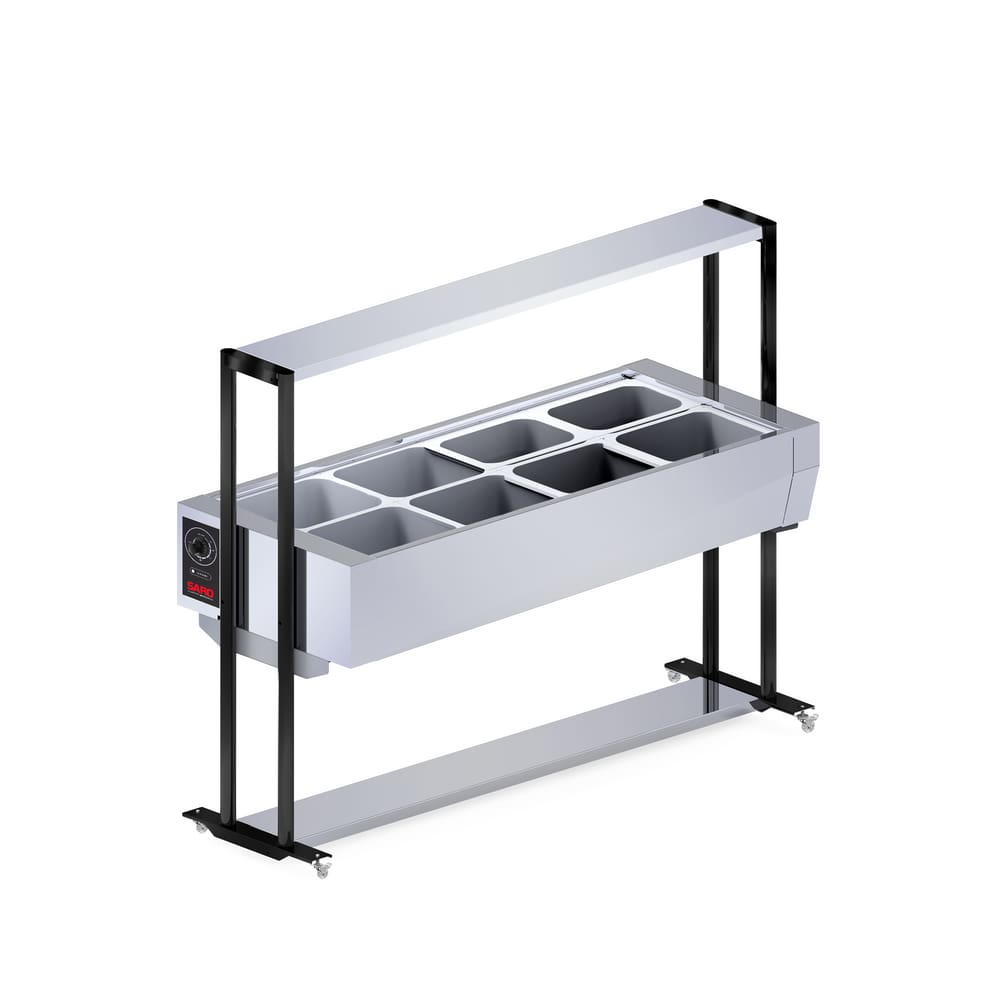 BF811 Buffet térmico aquecido Inox 8 cubas com tampa 127V