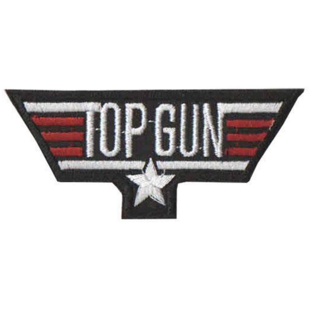 Patch Bordado Top Gun I Com Fecho De Contato