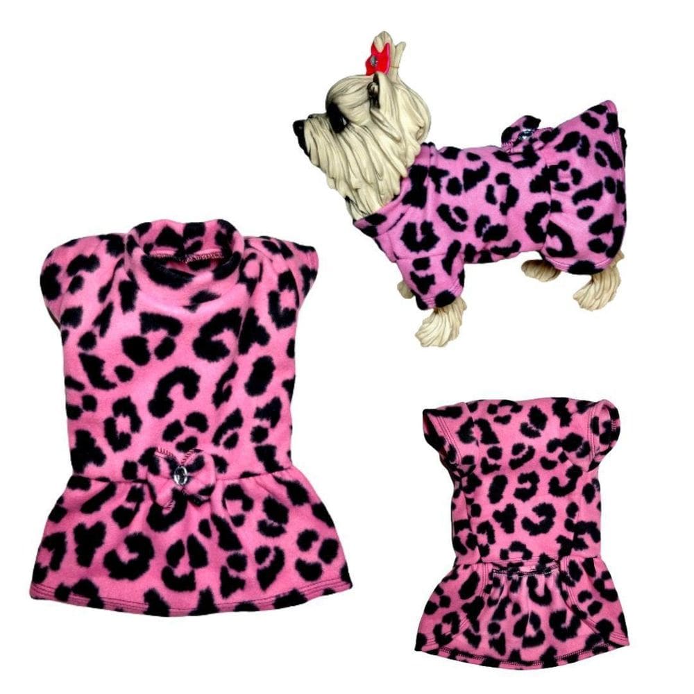 Roupa Para Cachorro - Vestido De Inverno Rosa Pp