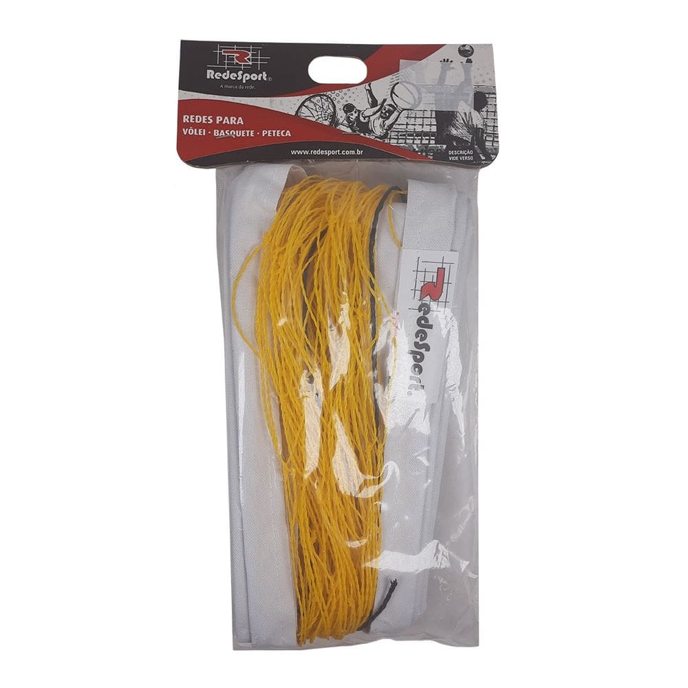 Rede Vôlei 1 Faixa Lazer Rede Sport Fio 1,5mm (4,50mt)