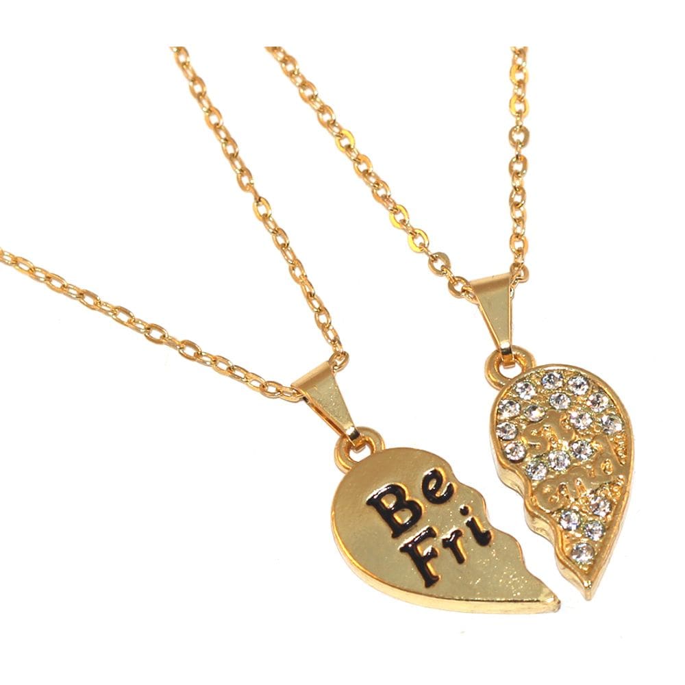 Colar Cordão Amizade Minha Eterna Best Friends Folheado 18k
