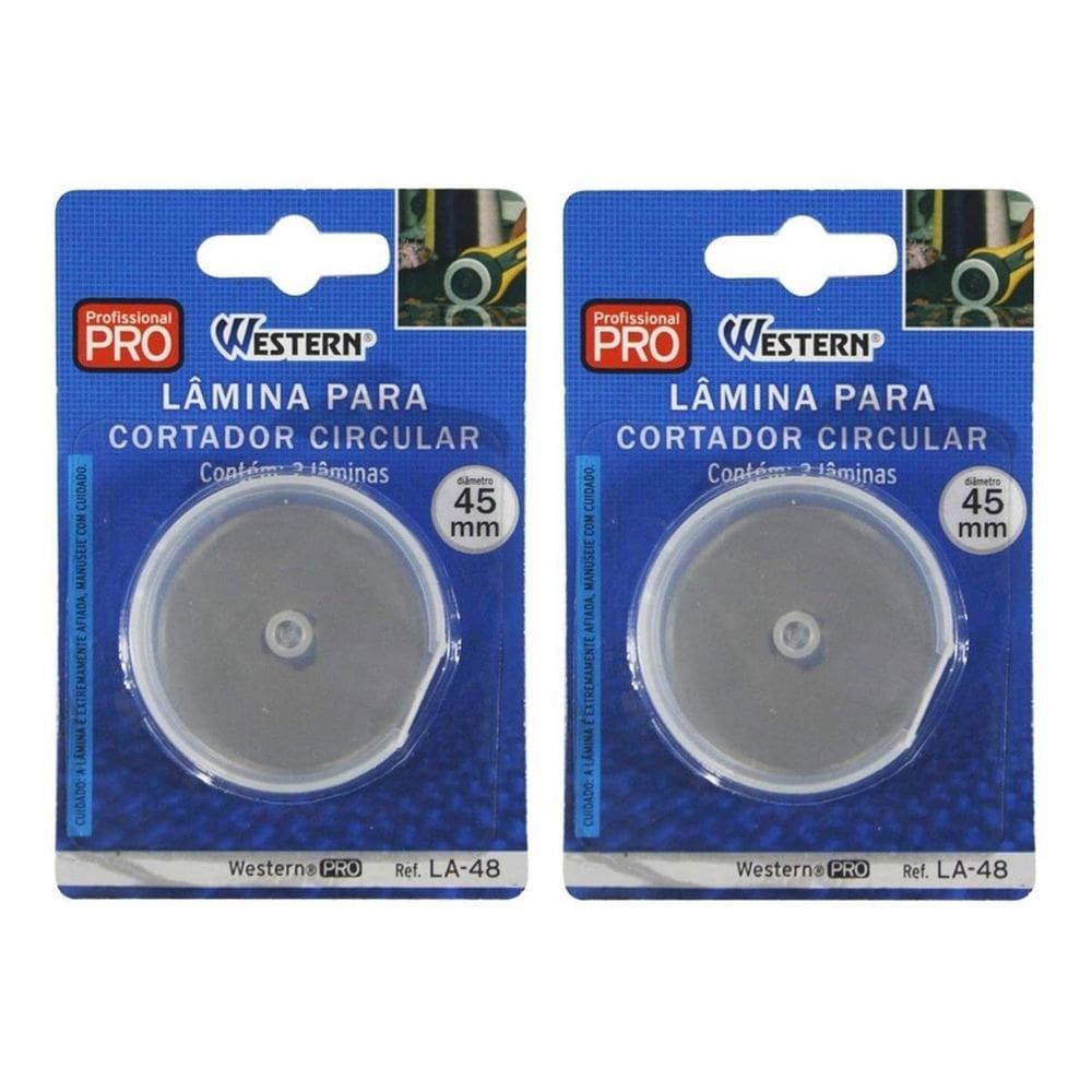 Kit 4 Lâminas Para Cortador Circular 45Mm La-48 Western