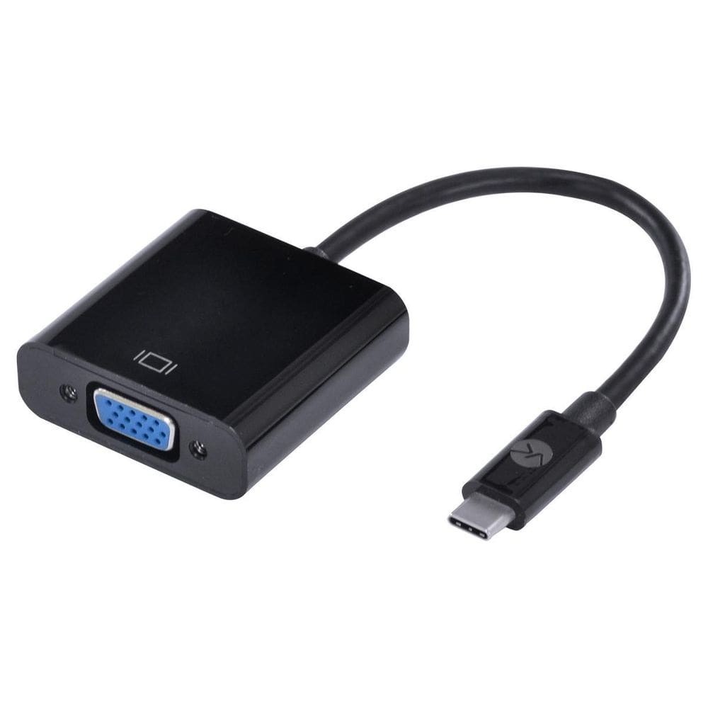 Adaptador Usb Tipo C X Vga Fêmea Full Hd 1080P 20Cm - Achdmi