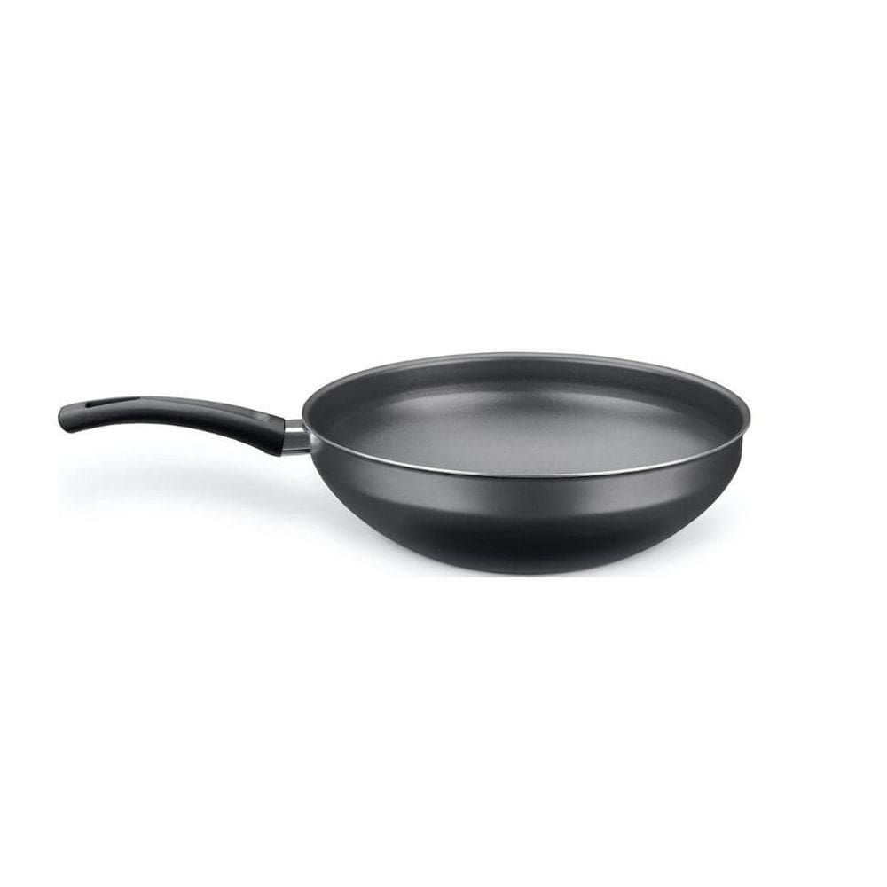 Frigideira Nº 28 Wok Linha Flora Teflon - Grafite-Mta