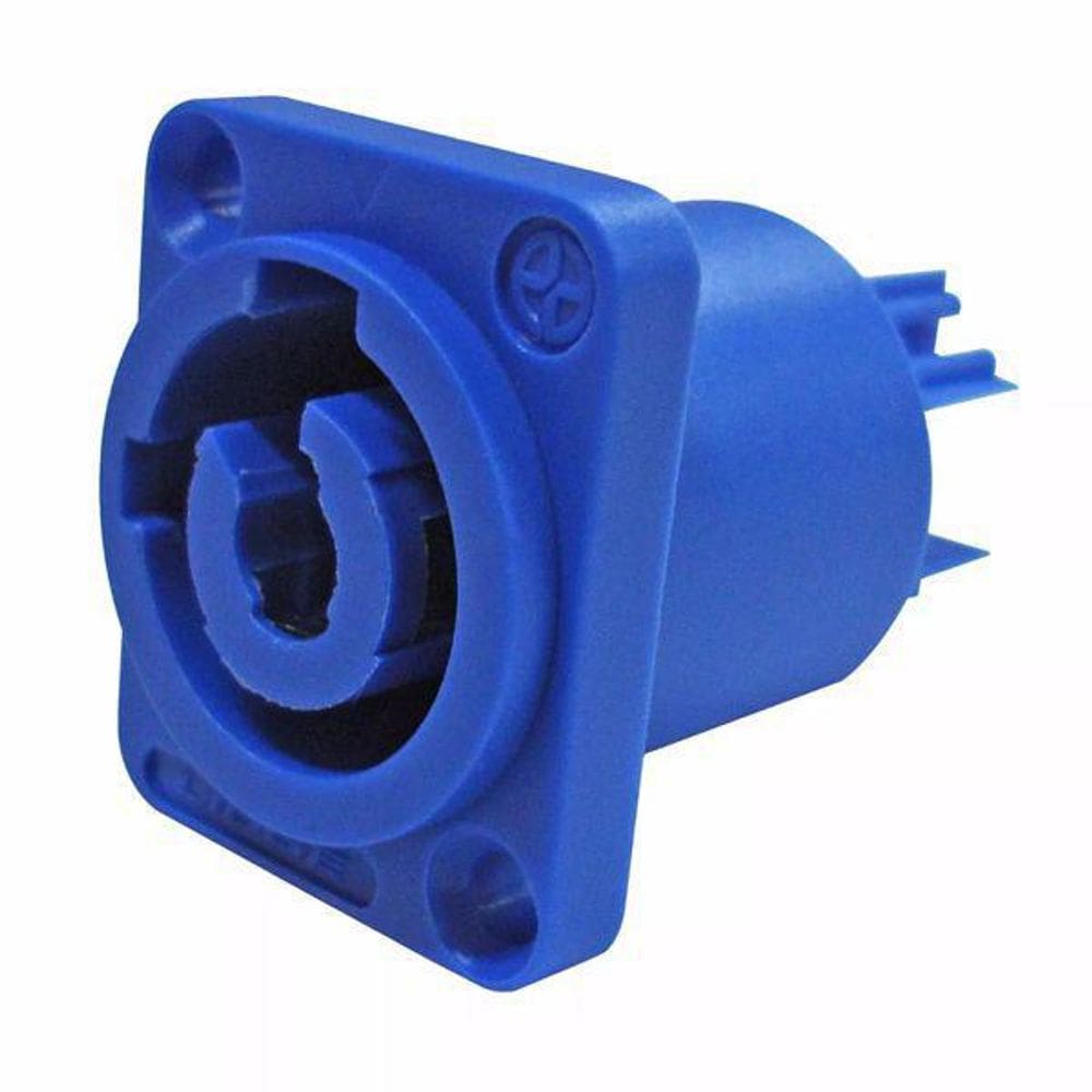 Kit 10 Conector Powercon Femea Azul