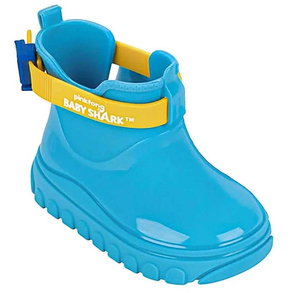 Bota Galocha Infantil Menino Impermeável Baby Shark Rain Fun