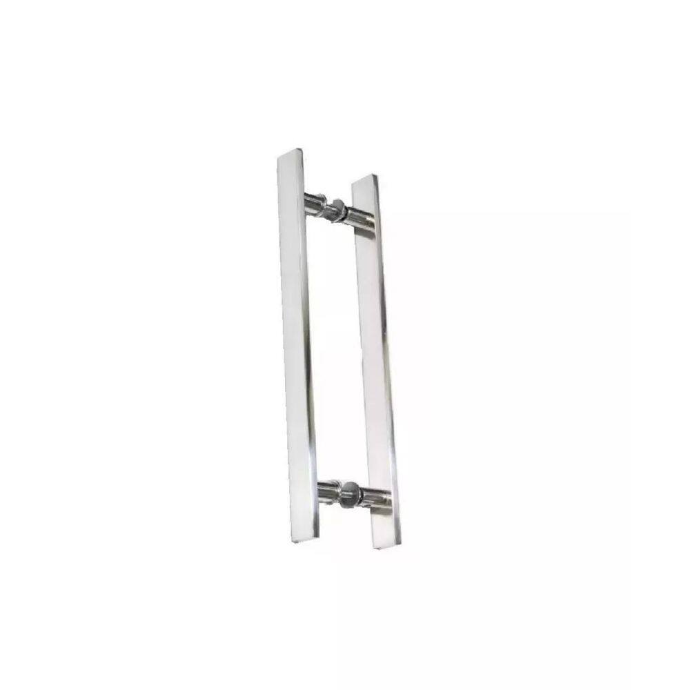 Puxador Para Porta Pivotante Barra Chata Reto Polido - 80 Cm