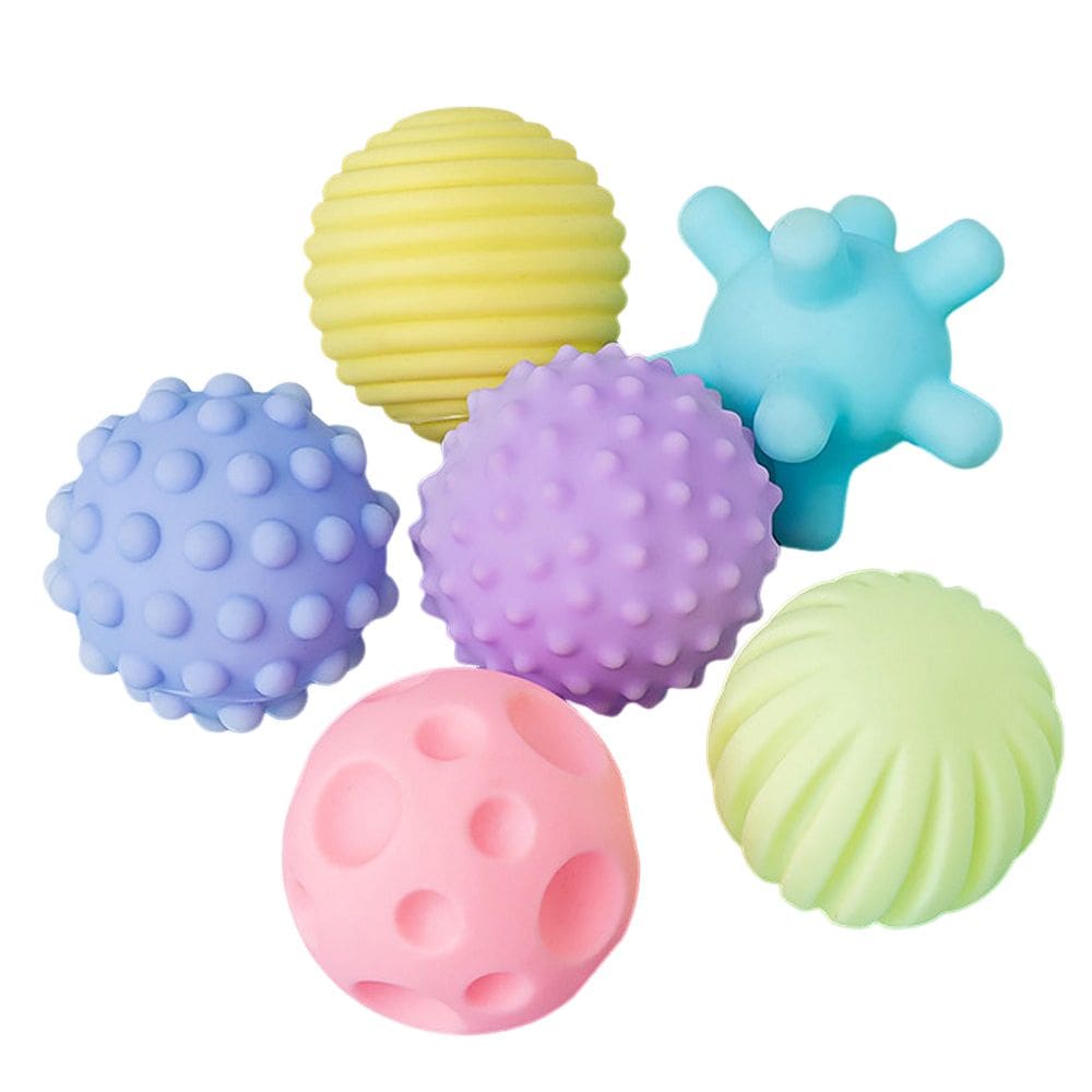 Conjunto de bolas Sensory Play EDUVANKU para bebês com mais de 6 meses, 6 unidades