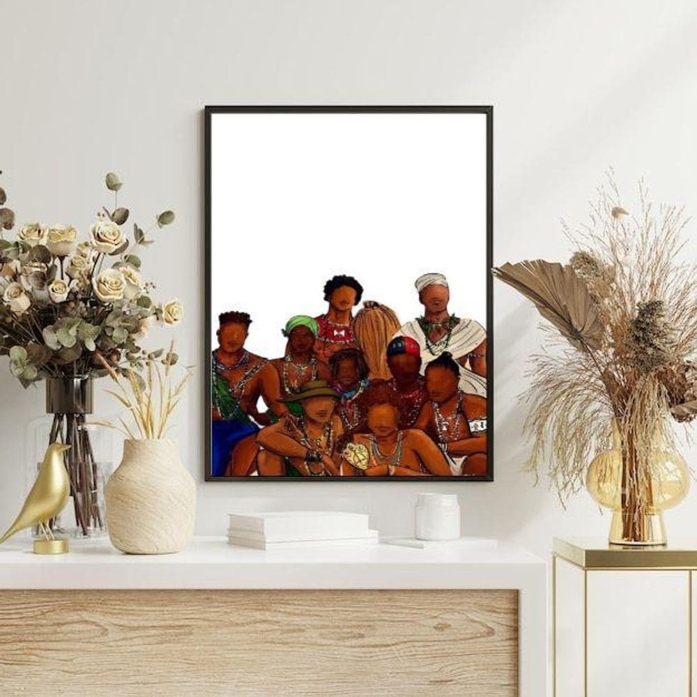 Quadro Decorativo Orixás Reunidos 24X18Cm