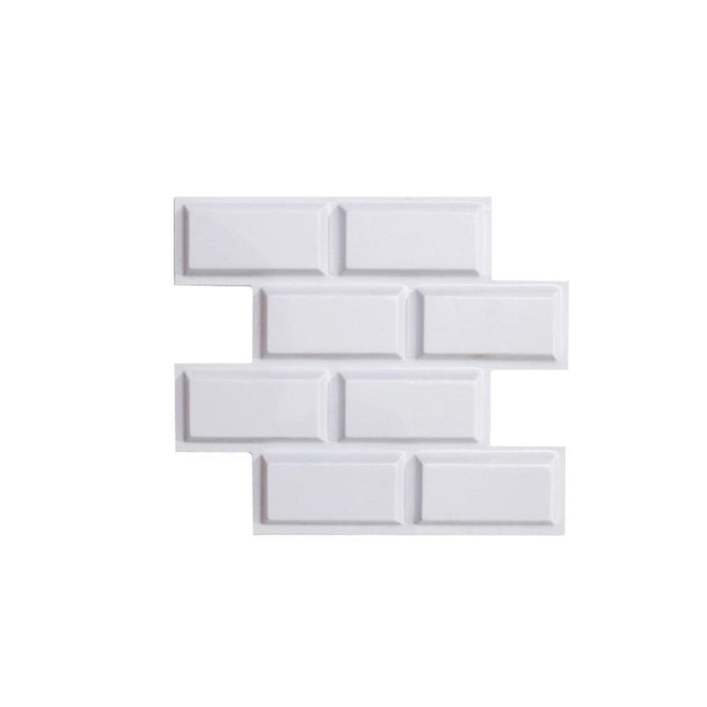Kit 40 Placas Pvc 3D Revestimento De Parede Tijolinho 25 Cm