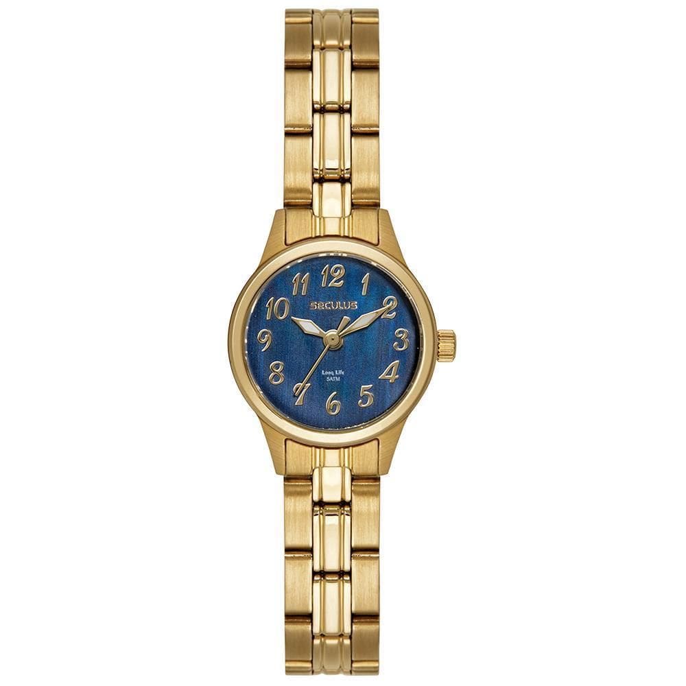 Relógio Seculus Feminino Ref: 44196Lpsvda1 Clássico Aço