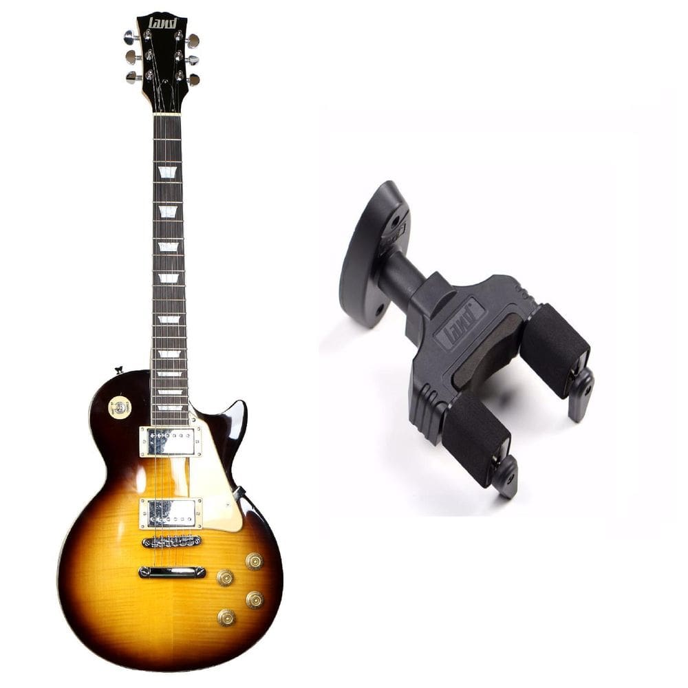 Kit Guitarra Les Paul Land Dark L-T3 + Suporte De Parede