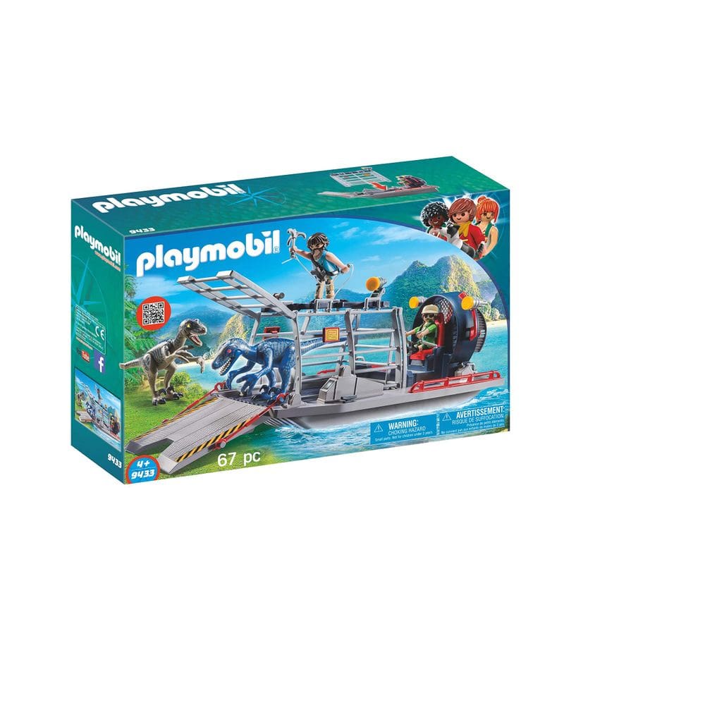 Conjunto de construção Playmobil Enemy Airboat com Raptor