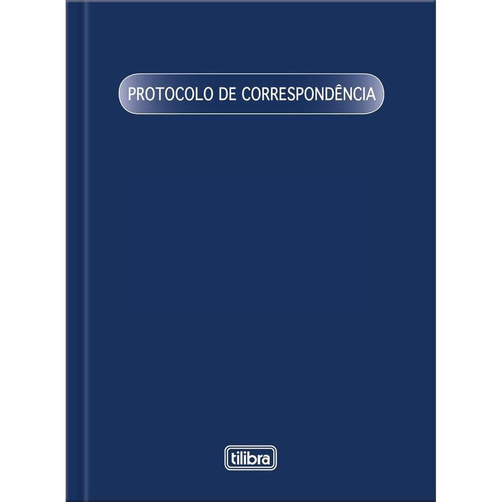 Livro Protocolo De Correspondência Capa Dura Tilibra - 104 Folhas