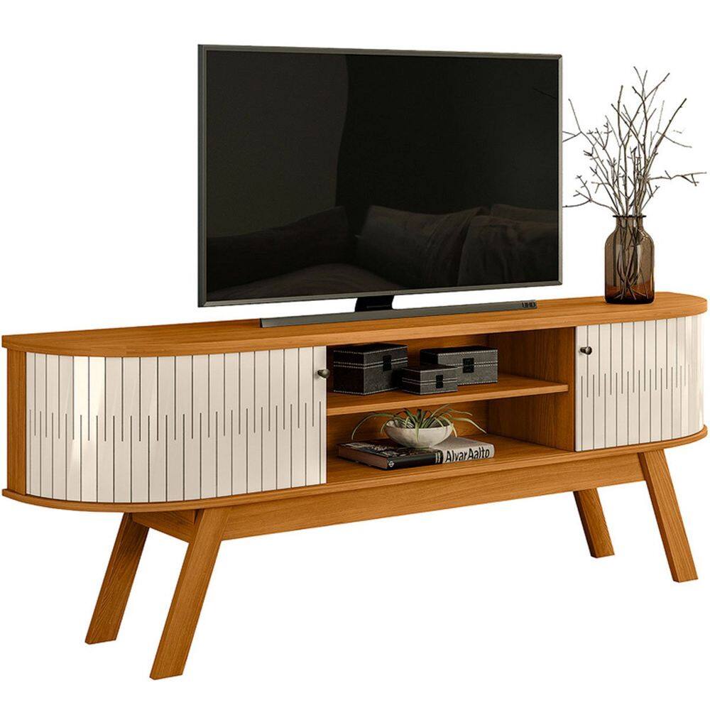 Rack Bancada Venezza 2 Portas Para Tv de 75" Polegadas