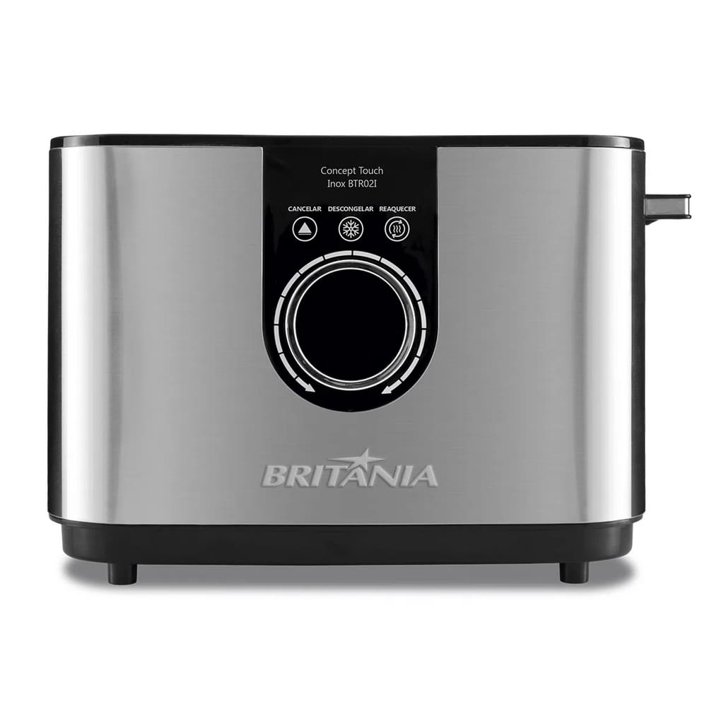 Torradeira Touch Britania Inox 7 Temperaturas 850W 220V