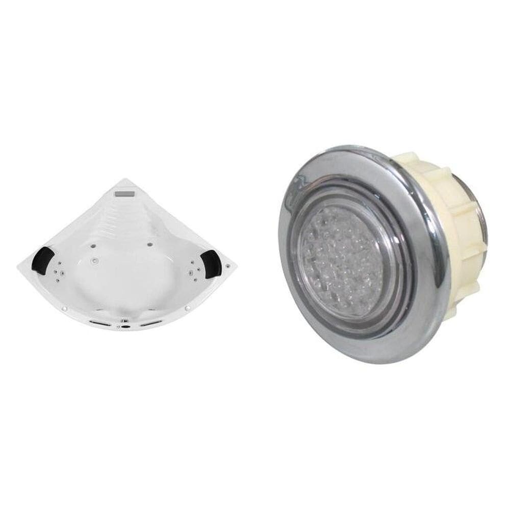 Banheira de Hidromassagem Acapulco Gran Luxo 150x211x51cm - P2 - 110v - sem Aquecedor e Cromoterapia Branco